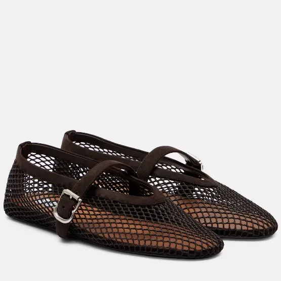 ALAIA 网眼芭蕾舞平底鞋