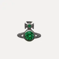 新品！Vivienne Westwood 西太后 Orb 单边耳钉 祖母绿