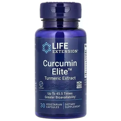 满额8折！Life Extension, 姜黄素精华姜黄提取物，30 粒素食胶囊
