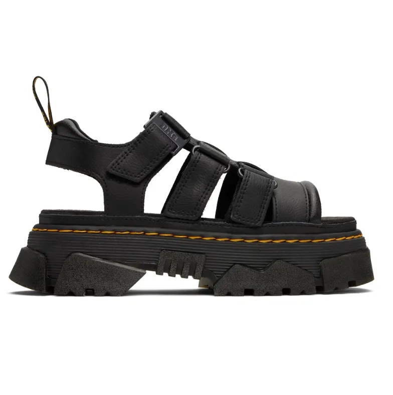 Dr. Martens 黑色 Mattison 3 Strap 凉鞋
