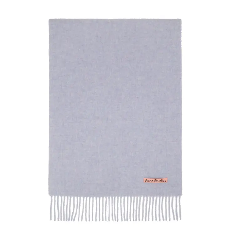 Acne Studios  Blue Fringe 香芋紫羊毛围巾