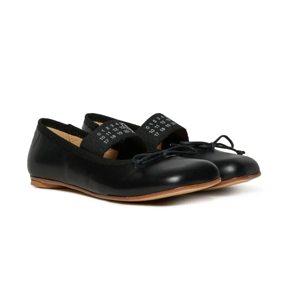 MM6 Maison Margiela 马吉拉大童款logo印花平底鞋