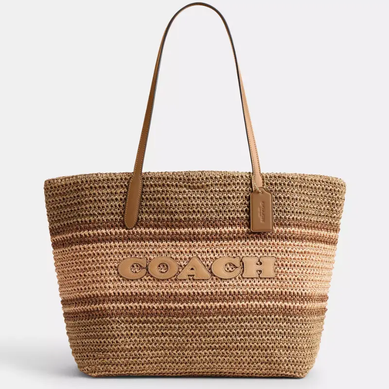 Coach 蔻驰 City 编织托特包
