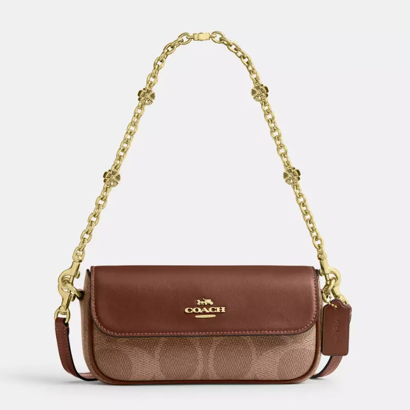 Coach 蔻驰 Hailey 老花翻盖斜挎包