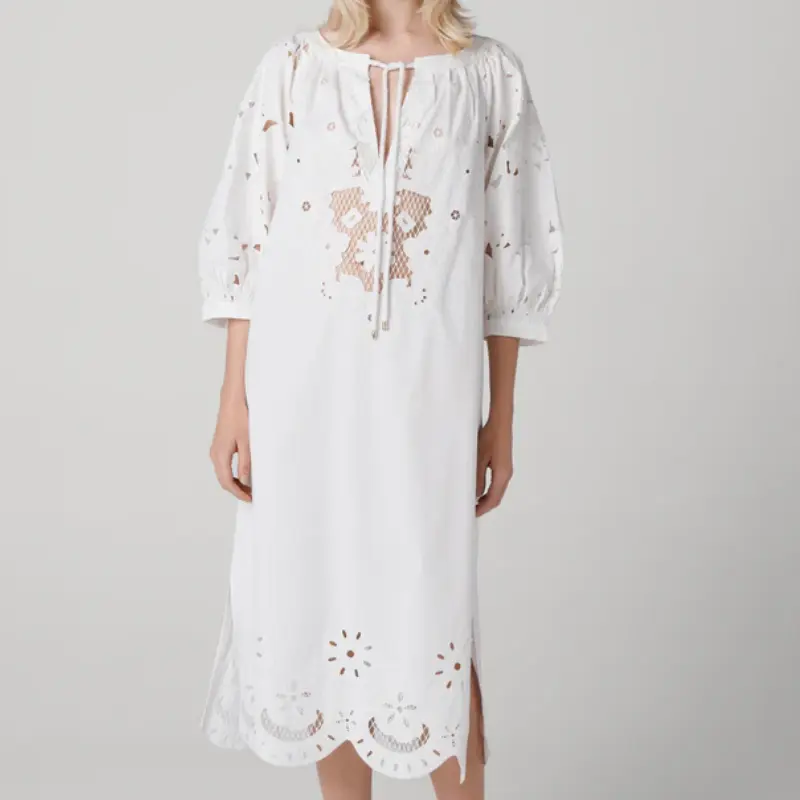 DVF Rhodes 白色连衣裙