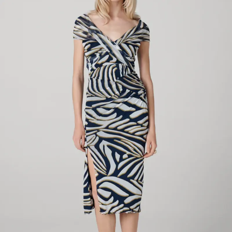 DVF Lovinia 大开领裹身裙