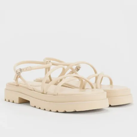 Charles & Keith 交叉细带凉鞋