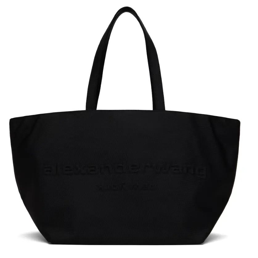 Alexander Wang 黑色 Punch Nylon Canvas 托特包