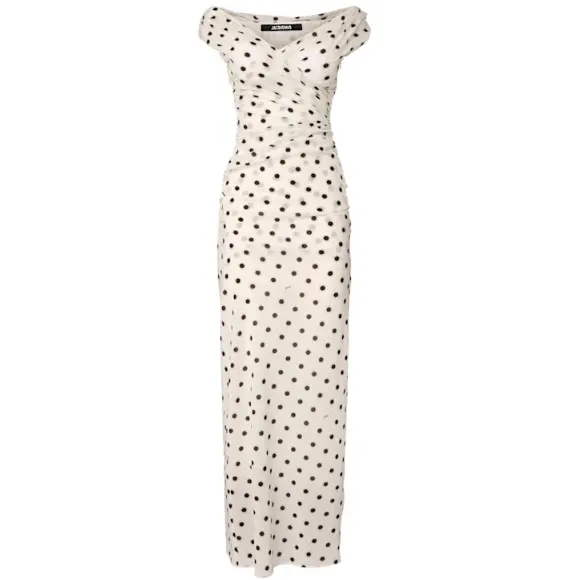 Jacquemus La Robe Rita Longue 波点连衣裙