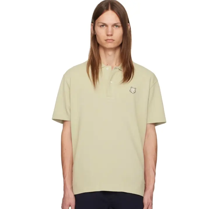 Maison Kitsuné 米色 Bold Fox Head Patch Comfort Polo 衫
