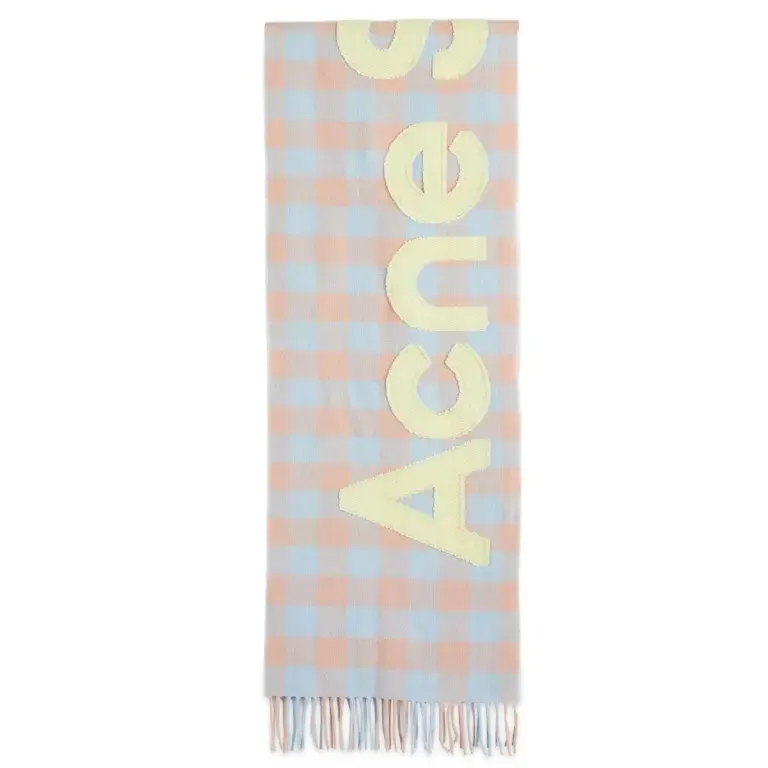 Acne Studios Veda Logo 格子围巾