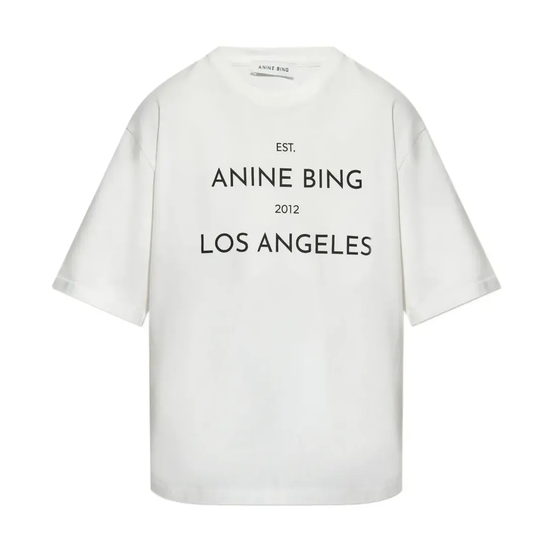 ANINE BING logo印花T恤