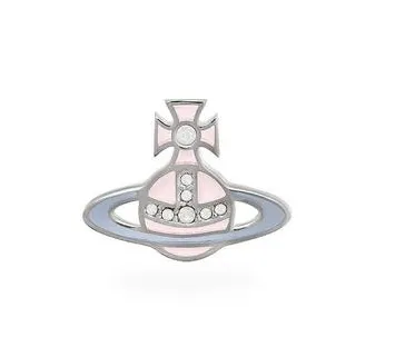 Vivienne Westwood Concetta 银水晶蛋白石耳钉