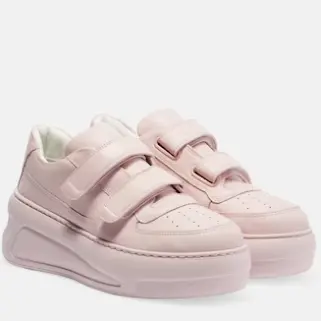 上新！ACNE STUDIOS 粉色魔术贴运动鞋