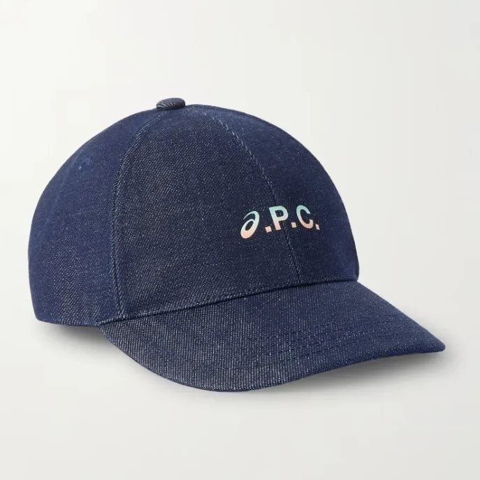 A.P.C. x ASICS 牛仔徽标棒球帽