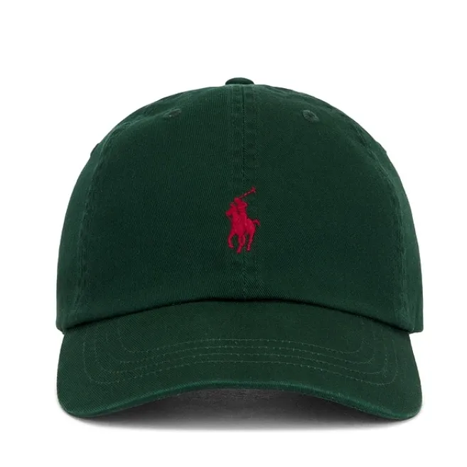 POLO RALPH LAUREN 拉夫劳伦深绿色小马徽标棒球帽