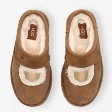 36码还有！UGG 大童 Bea 玛丽珍拖鞋