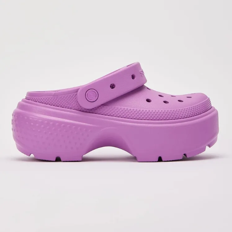 CROCS 卡骆驰粉色雪屋洞洞鞋
