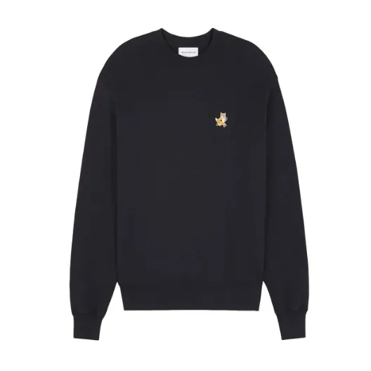 MAISON KITSUNE 小狐狸徽标黑色卫衣