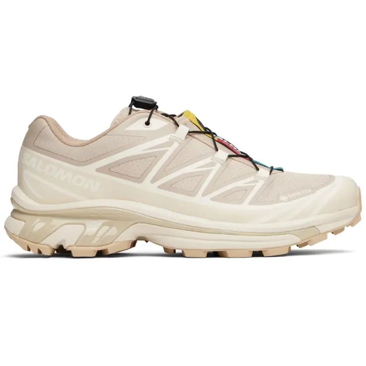 Salomon 黄褐色 & 米色 XT-6 GORE-TEX 运动鞋