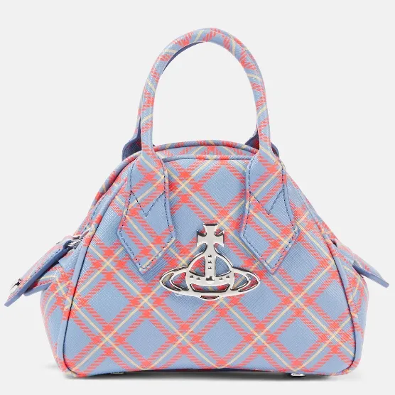 VIVIENNE WESTWOOD 西太后 Yasmine 迷你格纹托特包
