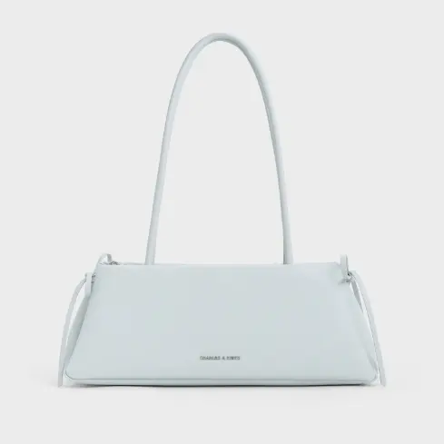 新色！Charles & Keith Hazel Bow单肩包 海盐蓝