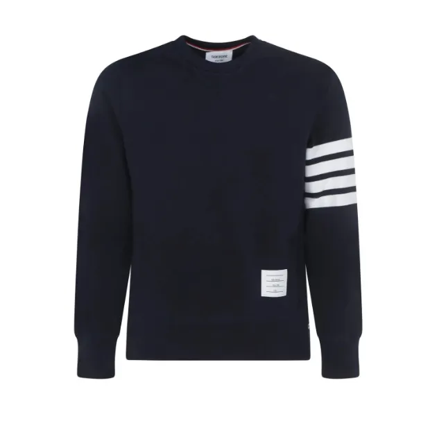 Thom Browne 经典 4 条纹圆领卫衣