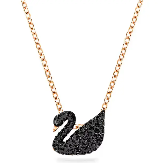 Swarovski 施华洛世奇 Swan 黑天鹅项链