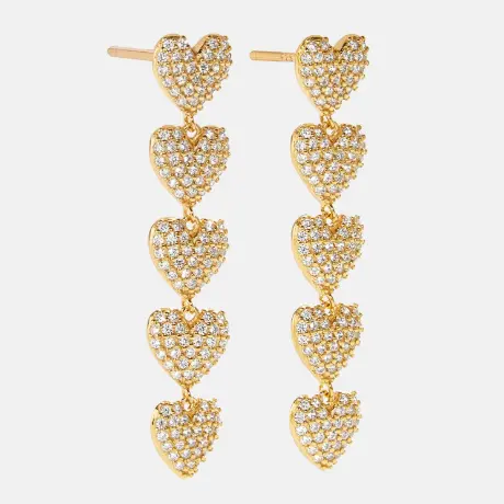 BaubleBar 18K心形耳坠