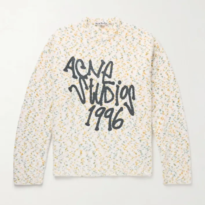 华晨宇同款 ACNE STUDIOS Konfetti 宽松圆领针织衫