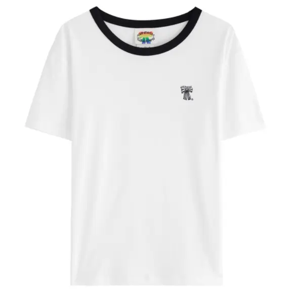 ACNE STUDIOS 蝴蝶结印花短袖