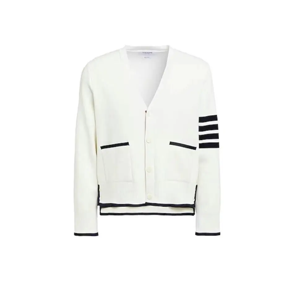 Thom Browne 白色四杠开衫