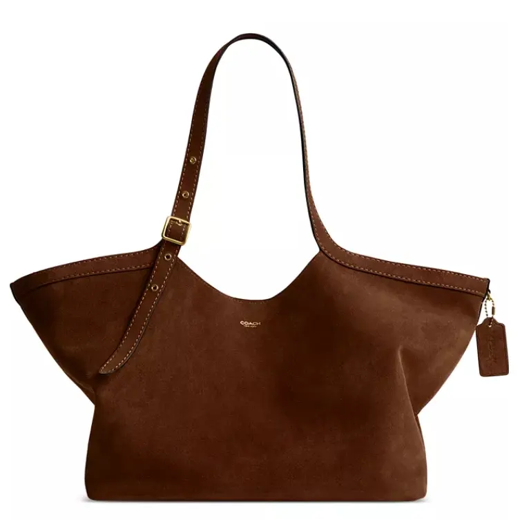 新品！Coach 蔻驰 Gramercy 麂皮大容量托特包