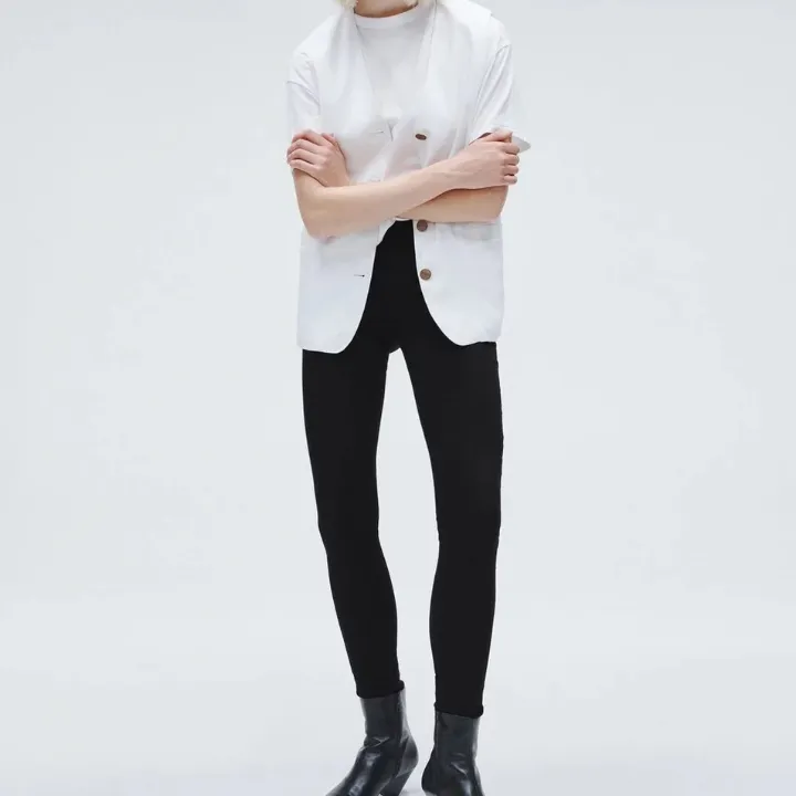 虞书欣类似款 Rag & Bone Flexi Nina 黑色紧腿牛仔裤