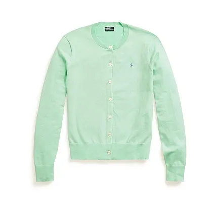 POLO RALPH LAUREN 拉夫劳伦绿色棉开衫