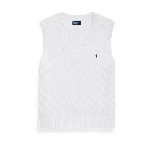 POLO RALPH LAUREN 拉夫劳伦白色针织背心