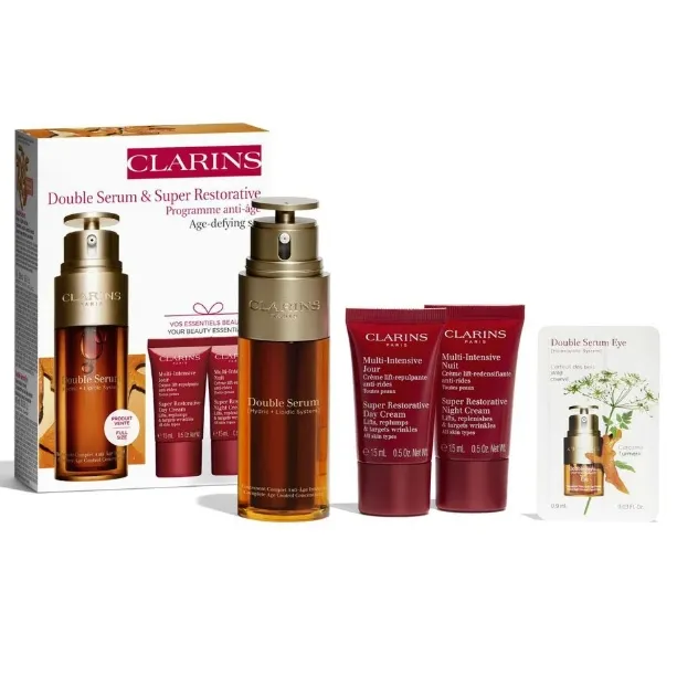 Clarins 娇韵诗 旧版双萃精华50ml 套装