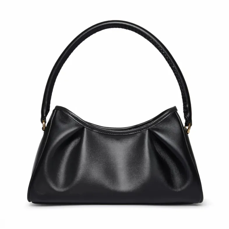 ELLEME Dimple 黑色皮革腋下包