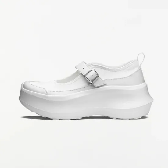 CDG x SALOMON 萨洛蒙 RX 白色玛丽珍厚底鞋