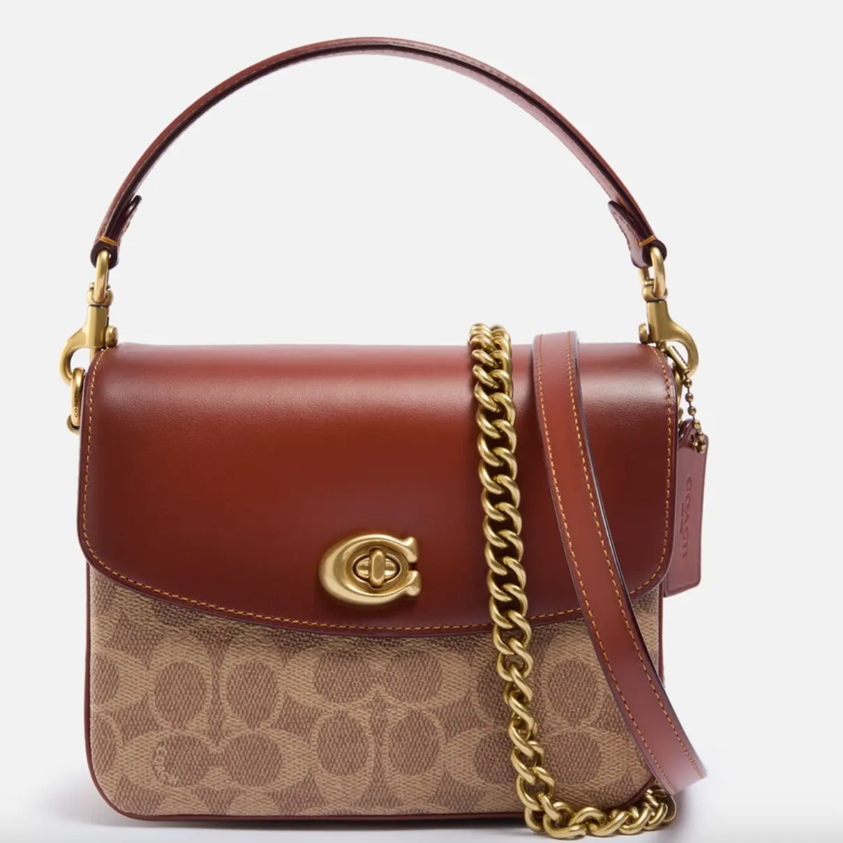 Coach Cassie 19 Signature 老花单肩包