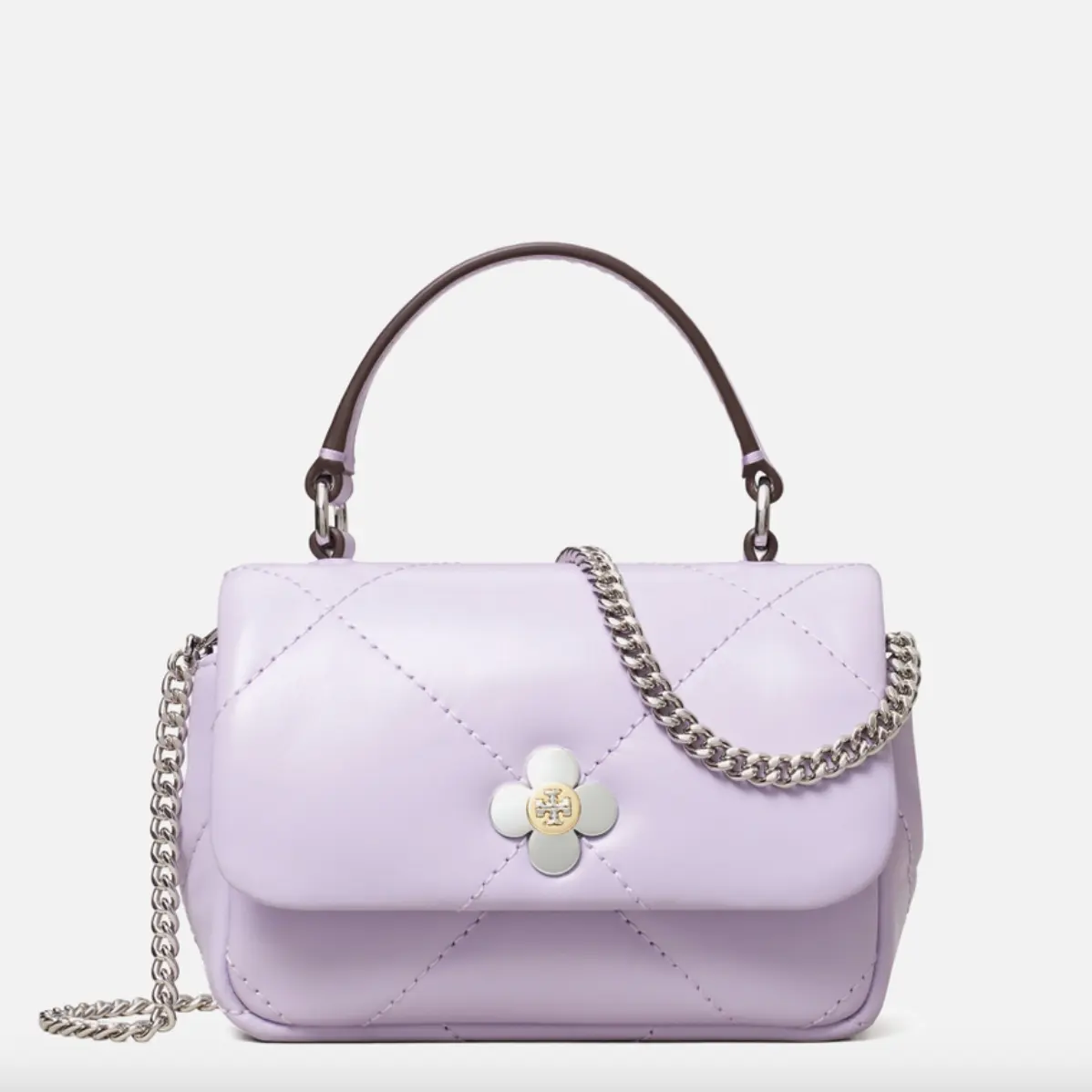 Tory Burch Kira Clover Diamond-Quilted 链条包