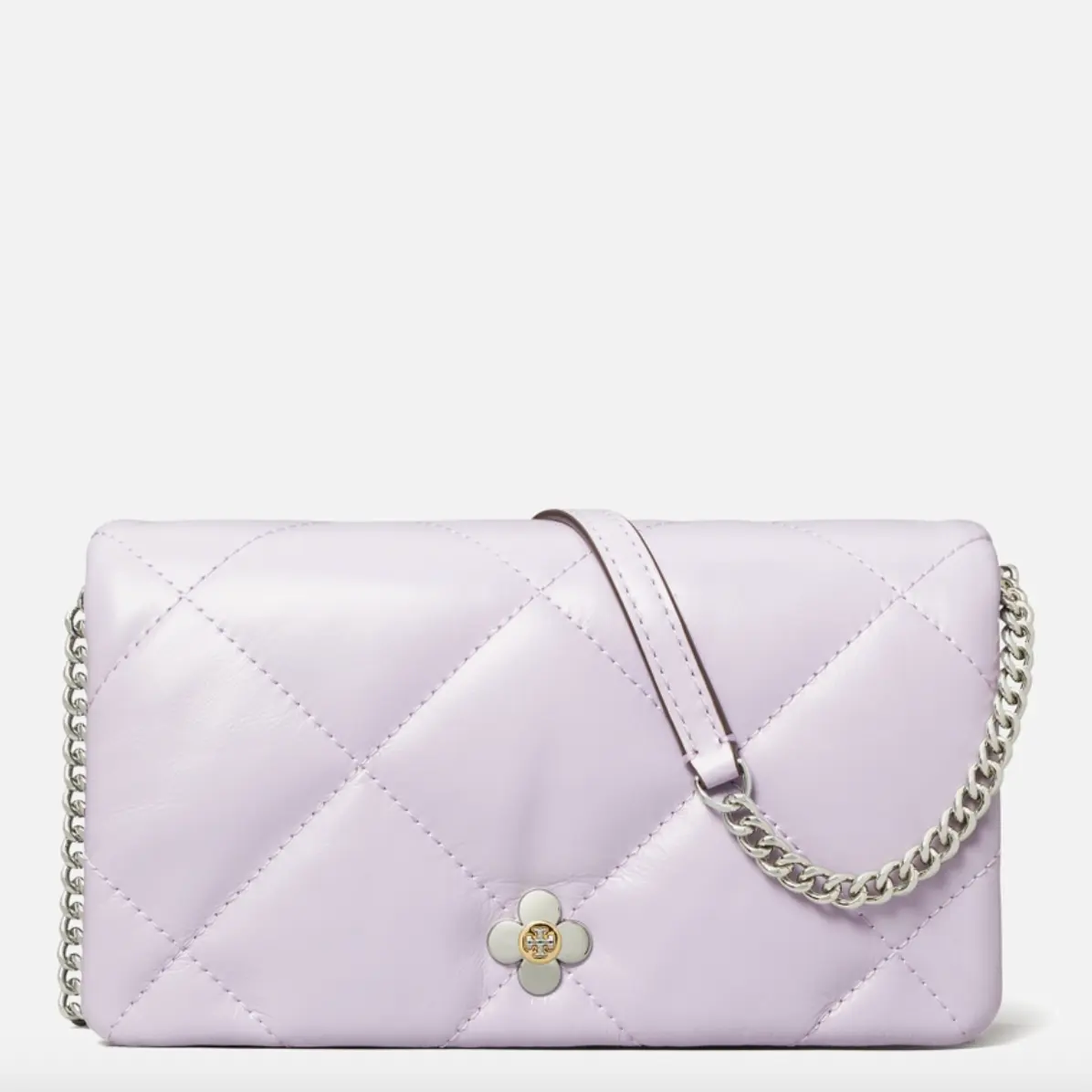 Tory Burch Kira Clover Diamond-Quilted 链条包