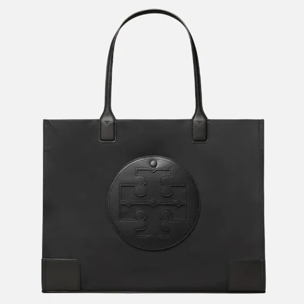 TORY BURCH 汤丽柏琦 ELLA 黑色尼龙大号托特包
