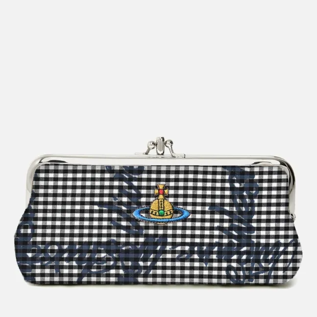 VIVIENNE WESTWOOD 西太后格纹土星徽标钱包