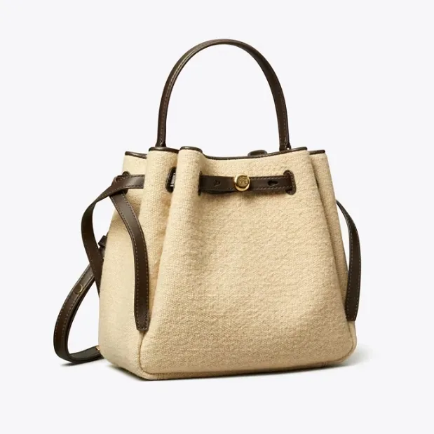 Tory Burch 汤丽柏琦 ROMY 帆布水桶包