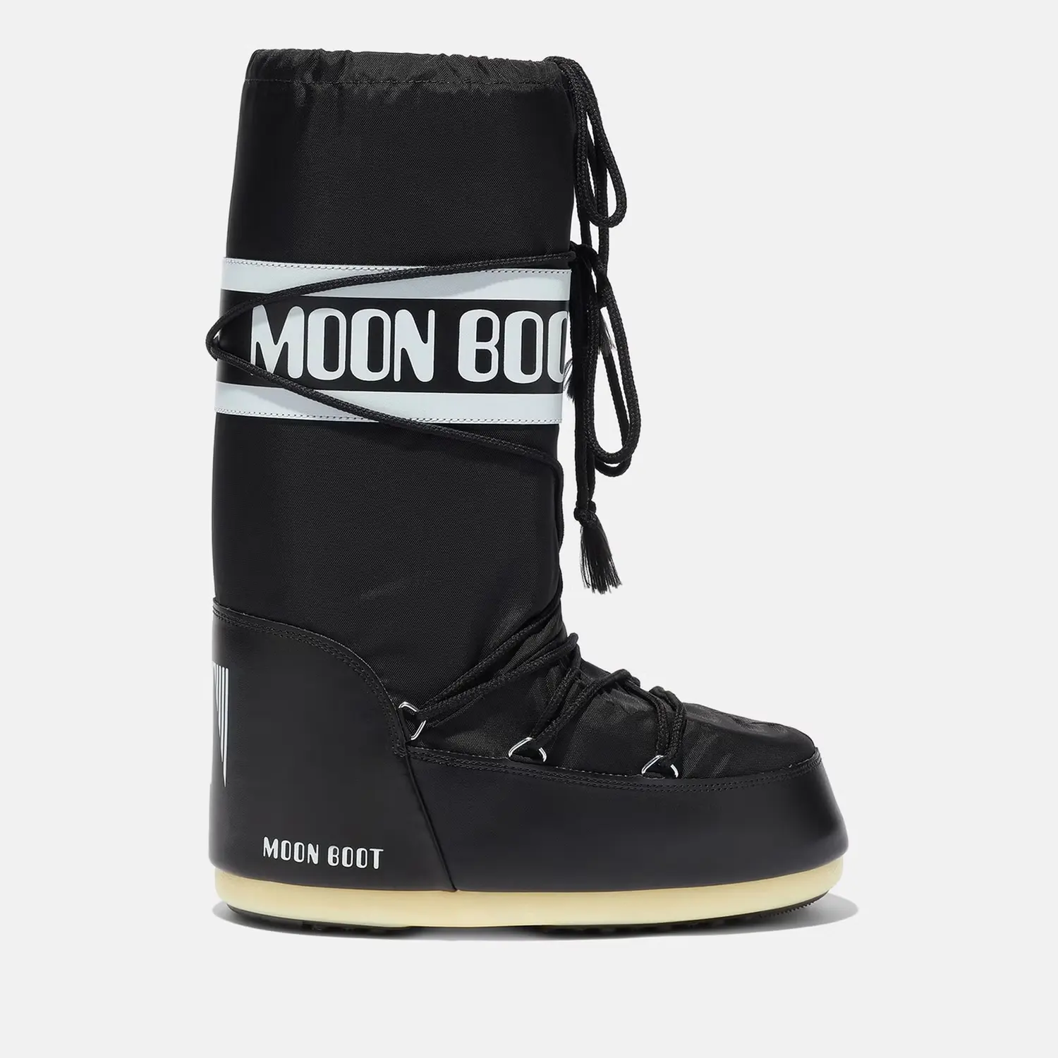 MOON BOOT Icon 尼龙黑色高帮雪地靴