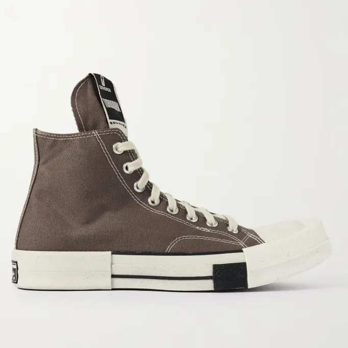 RICK OWENS x Converse 匡威 TURBODRK Chuck 70 灰色帆布鞋