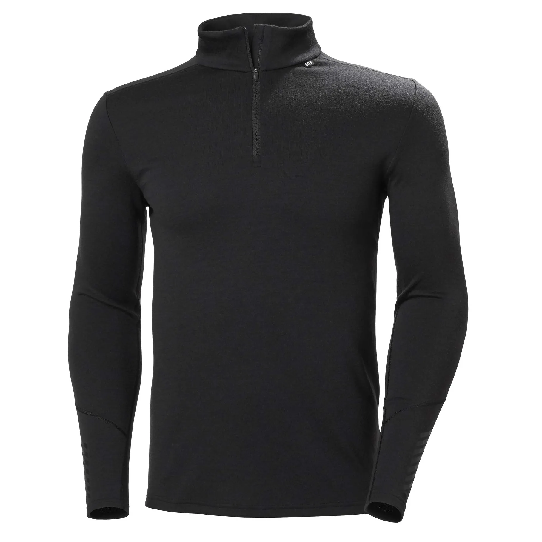 Helly Hansen Lifa 男士 美利奴 中量级 1/2 拉链长袖上衣,黑色,Small