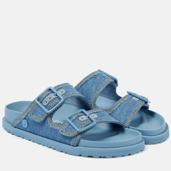 BIRKENSTOCK 1774 勃肯 Arizona 蓝色牛仔平底鞋