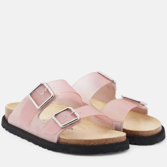 BIRKENSTOCK 1774 勃肯 Arizona PVC 粉色平底鞋